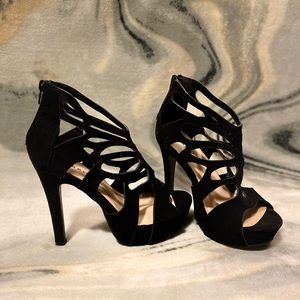 Scallop Cutout Heels